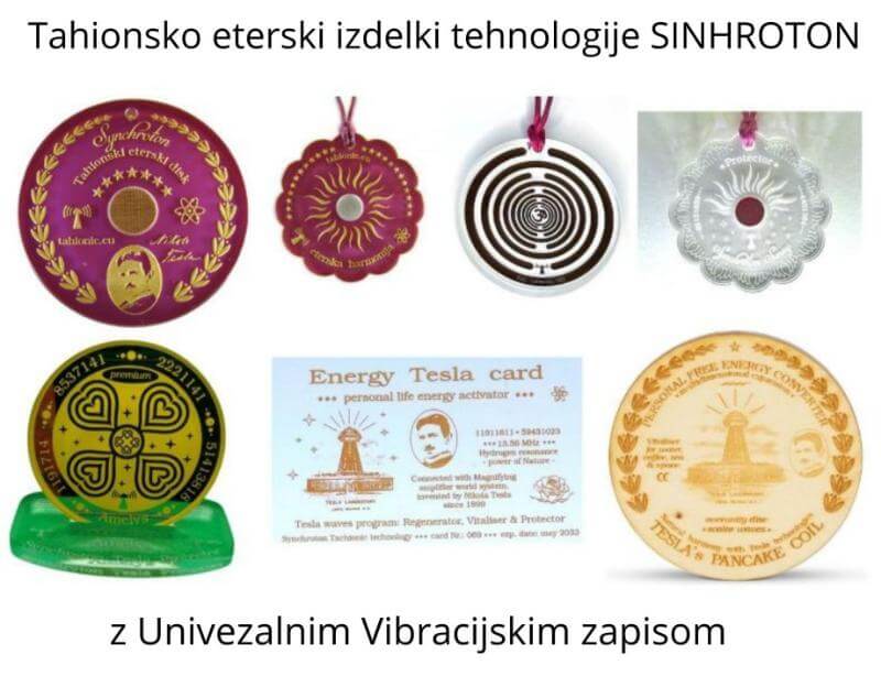 Tahionsko eterski izdelki tehnologije SINHROTON zaper